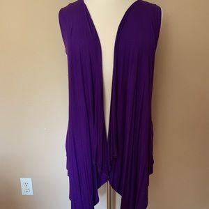 NWT 3xl purple open front cardigan for layering